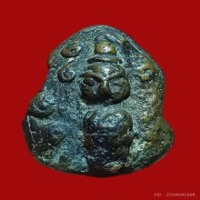 พระอุปคุตเขมร เนื้อสัมฤทธิ์แดง