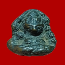 พระอุปคุตเขมร เนื้อสัมฤทธิ์แดง