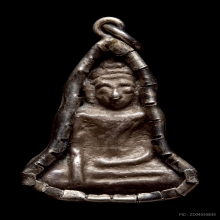 พระเงินนั่งหลังเรียบ  ศิลปะนครศรีธรรมราช เนื้อเงิน