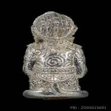 หนุมานหลวงพ่ออ่าง เนื้อเงิน วัดใหญ่สว่างอารมณ์+บัตรสมาคม