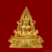 รูปหล่อหลวงพ่อพระพุทธชินราช เนื้อทองคำ ภปร.ปฏิสังขรณ์ ปี2534