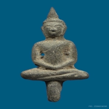 พระยอดธงวัดพลับบางกะจะพิมพ์ใหญ่ สมาธิ เนื้อซินเงิน