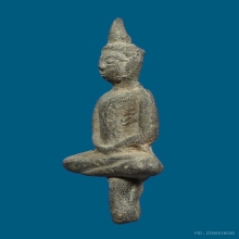 พระยอดธงวัดพลับบางกะจะพิมพ์ใหญ่ สมาธิ เนื้อซินเงิน