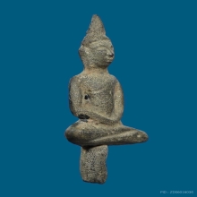 พระยอดธงวัดพลับบางกะจะพิมพ์ใหญ่ สมาธิ เนื้อซินเงิน