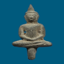 พระยอดธงวัดพลับบางกะจะพิมพ์ใหญ่ สมาธิ เนื้อซินเงิน