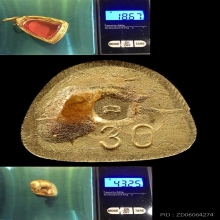 หลวงปู่ทวด หล่อตัน อาจารย์นอง ปี2537 เนื้อทองคำสวยมาก