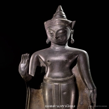 พระพุทธรูป สมัยอยุธยา ทรงเทริดปางห้ามญาติ