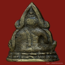 พระพุทธชินราชอินโดจีน พิมพ์สังฆาฏิสั้น หน้าพระประธาน ปี 2485