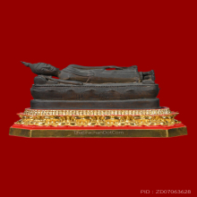 พระพุทธรูปศิลปะยุคเชียงแสน สิงห์สาม ปางไสยาสน์