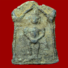 พระขุนแผนสะกดทัพ กรุเขาชนไก่ เนื้อตะกั่วสนิมแดง จ.กาญจนบุรี