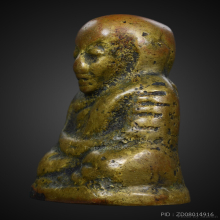 รูปหล่อโบราณหลวงพ่อเงินอาจารย์แจ๊ะพิมพ์เศียรบาตร