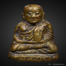 รูปหล่อหลวงพ่อเงินวัดบางคลานรุ่นปืนแตกพิมพ์นิยมเศียรโตปี2528