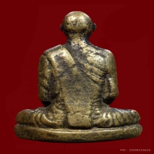 รูปหล่อโบราณ หลวงพ่อเดิม พิมพ์ฐานเตี้ย ออกวัดหนองหลวง ปี2480