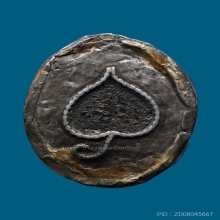 พระผงคลุกรักเก่า พิมพ์พระพุทธ เลี่ยมเงินโบราณ