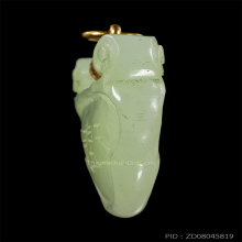 จี้หยกโบราณ เลี่ยมทอง