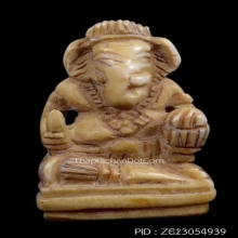 พระพิฆเนศงาแกะอาจารย์เอียด วัดเขาอ้อ (ดอนศาลา) ก้นจาร