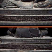 หลวงปู่ศุข รุ่นสร้างวิหาร ปี 31 เนื้อโลหะรมดำ หน้าตัก 5 นิ้ว