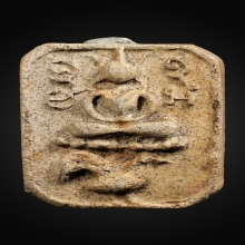 หลวงพ่อปาน พระพุทธเจ้าทรงนก เนื้อดินเผา อุดผง ออกในปี 2527