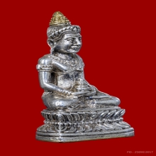 กริ่งชัยวรมัน ครูบาสร้อย ปี2535 เนื้อเงินเกศทองคำก้นทองคำ