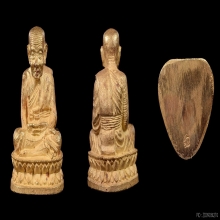 หลวงพ่อทวดรุ่นสร้างเจดีย์ ชุดทองคำ สร้างปี 2533 สวยๆ