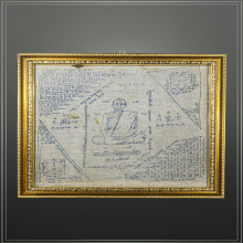 หลวงปู่โต๊ะ ผ้ายันต์รูปเหมือน ผืนดารา