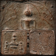 ลพ.พ่วง วัดกก พิมพ์โมคคัลลาสารีบุตร เนื้อดิน ปี2473 จ.กทม.​