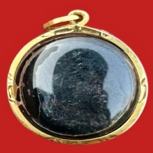 นวดสีผึ้งนวดรุ่นแรก หลวงพ่อเอีย มีเกษา ปี2502 เลี่ยมทองแท้