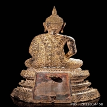 พระพุทธรูป สมัยรัตนโกสินทร์แบบจีวรดอก ปางสมาธิ สวยเดิม