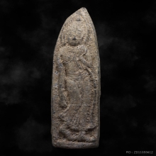 พระลีลากล้วยตากเนื้อชินเงิน กรุเตาทุเรียง สุโขทัย