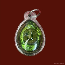 พญาเต่าเรือนหินสบู่เลี่ยมเดิมพร้อมเหรียญปี16หลวงพ่อสนิท