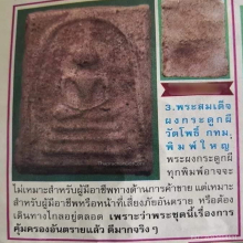 พระผงกระดูกผีอาจารย์หนู วัดโพธิ์ท่าเตียน พิมพ์สมเด็จ