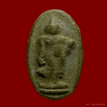 พระพุทธลีลา หลวงพ่อกวย วัดโฆสิตาราม เนื้อผงน้ำมัน