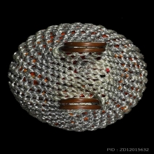 เบี้ยแก้ยุคกลาง ลป.เจือ เชือกสีบรอนซ์เงิน(หายาก) สภาพสวยมาก