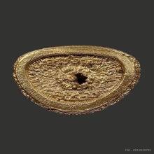 รูปหล่อ 6 รอบ หลวงพ่อเกษม เขมโก เนื้อทองคำ ปี 2526