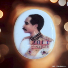 ล็อกเก็ตกระเบื้อง ร.5 หลังแผ่นเงิน หลวงพ่อเกษม เขมโก ปี 35