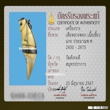 เขี้ยวเสือหลวงพ่อนก วัดสังกะสี ยุคต้นเก่ามาก