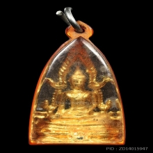 รูปหล่อพระพุทธชินราช กระไหล่ทอง วัดพระศรีรัตนมหาธาตุ สภาพสวย