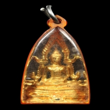 รูปหล่อพระพุทธชินราช กระไหล่ทอง วัดพระศรีรัตนมหาธาตุ สภาพสวย