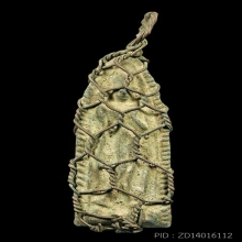 พระลีลากรุสุโขทัย ถักลวดเก่า สูงเกือบ 3 นิ้ว 