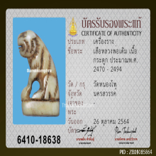 เสือหลวงพ่อเดิม วัดหนองโพ เนื้อกระดูก