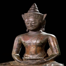 พระพุทธรูป สมัยอยุธยา ทรงเทริดราชวงศ์สุพรรณภูมิขนาดใหญ่หายาก