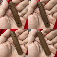 >>>..,ปลัดขิกหลวงพ่อตี๋ วัดหูช้าง ไม้ละมุดสีดา สวยเดิม