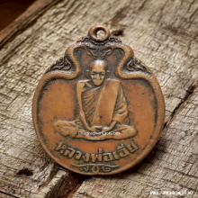 เหรียญงูเล็ก หลวงพ่อเอีย วัดบ้านด่าน ปี 2521