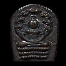 เหรียญปรกใบมะขาม พ่อท่านคลิ้ง ปี2521 รุ่นแรก สวยๆ4