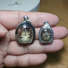 รูปหล่อพระพิฆเนศ เนื้อเงิน กรมศิลปากร เลี่ยมเงิน