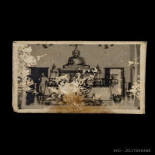 รูปถ่ายซีเปีย หลวงพ่อเต๋ และ หลวงพ่อเชย ในปี 2496 