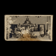 รูปถ่ายซีเปีย หลวงพ่อเต๋ และ หลวงพ่อเชย ในปี 2496 