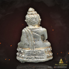 พระกริ่งสวนเต่าหลวงปู่แผ้ว วัดรางหมัน เนื้อเงิน