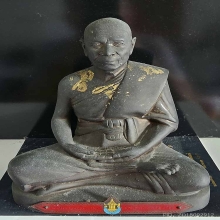 พระบูชาหลวงพ่อสด วัดปากน้ำ ป้ายแดง หน้าตัก 6 นิ้ว ผิวหิ้ง 