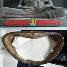 พระบูชาหลวงพ่อสด วัดปากน้ำ ป้ายแดง หน้าตัก 6 นิ้ว ผิวหิ้ง 